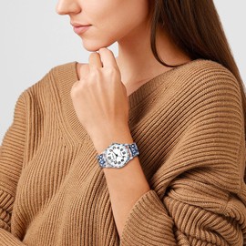 Silverora Uhren Damen Edelstahl Elastische: Bohemian Stil Analoge Quarzuhr Leicht Ablesbare Armbanduhren mit aufgedruckter Edelstahlarmband Stretchband Geschenke für Frauen Mädechen Lila