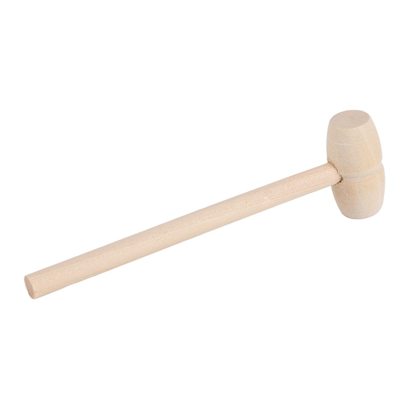 100pcs Mini Wooden Hammers for Chocolate Portable Breakable Heart Hammer