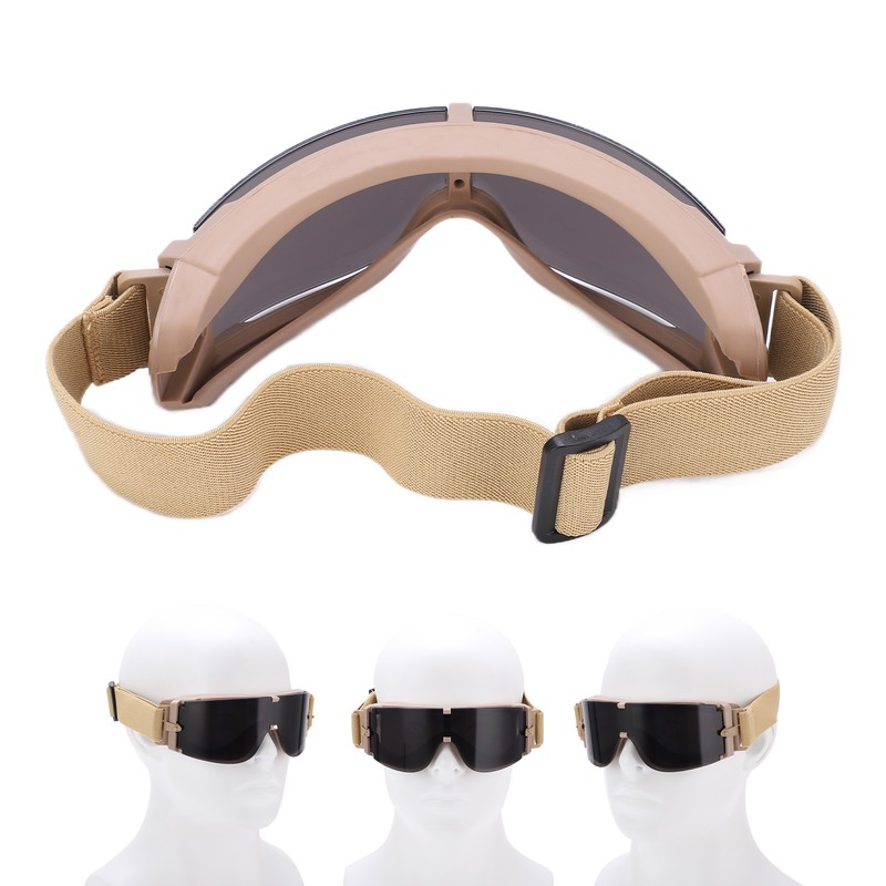 Military Goggles Impact Resistant and Breathable Outdoor Protective Glasses for