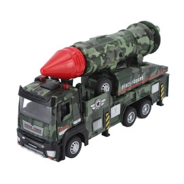 Missile Truck Toy High Simulation Strong Return Force Alloy Lights Sounds Missile Vehicle Model Alloy Missile Truck Model