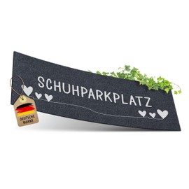 ElbFuchs® Schuhparkplatz Doormat 75 x 30 cm | Ideal Shoe Mat Drying Mat and Shoe Mat | Washable Door Mat and Shoe Scraper for Indoor Use