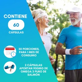 NutraSien100 Omega 3 De Salmón Con Resveratrol Epa/dha Nutrasien100 60cap Sabor Sin Sabor