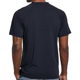 YuKaiChen Men's UV Protection Swimming Shirt Men's Swimming Shirt Quick-Drying Breathable Sun Protection Shirt Rash Guard Shirt with UPF 50+ for Water Sports, black, XL