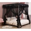 Mengersi Canopy Bed Curtains Bed Canopy Royal Luxurious Cozy Drapes