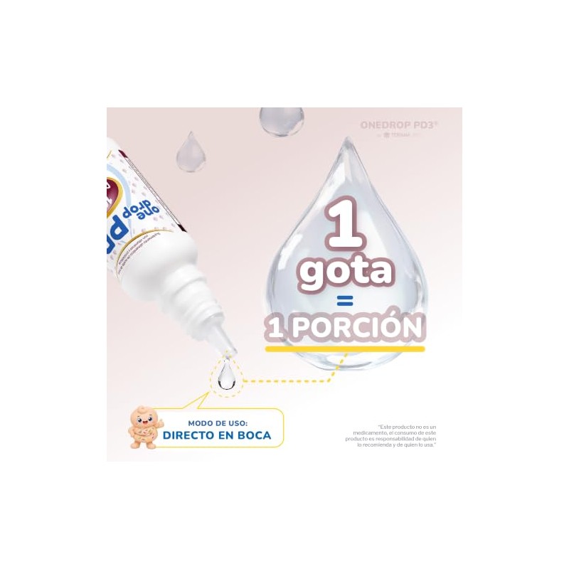 ONEDROP PD3 | Probióticos y Vitamina D3 | Frasco de