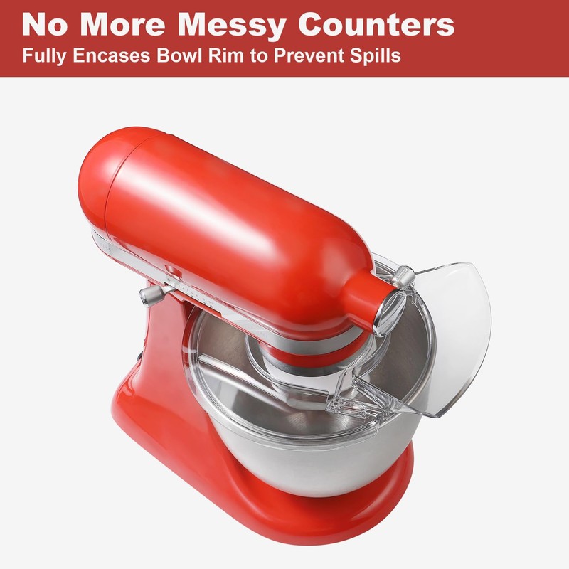 3.5 Qt Pouring Shield for KitchenAid Artisan Mini Tilt-Head Mixer
