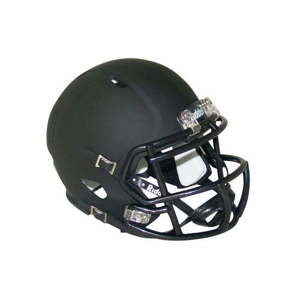 Matte Black Blank Riddell Revolution Speed Mini Football Helmet (Decorative