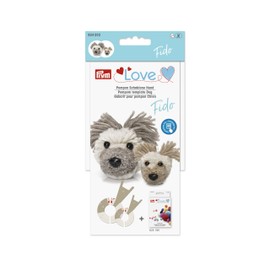 Prym 624202 Love Pompon Schablone Hund Fido Pompom Template, Kunststoff, White, 5 x 5 x 3 cm