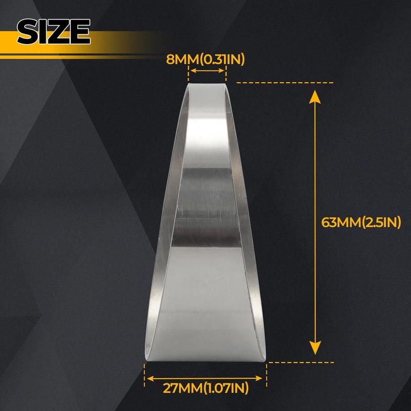 2.5" 304 Stainless Steel Exhaust Pie Cuts - 90 Degree