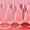 KARLOR Liquid Lipstick Set, 3 Pieces Matte Lipstick Pink Peach