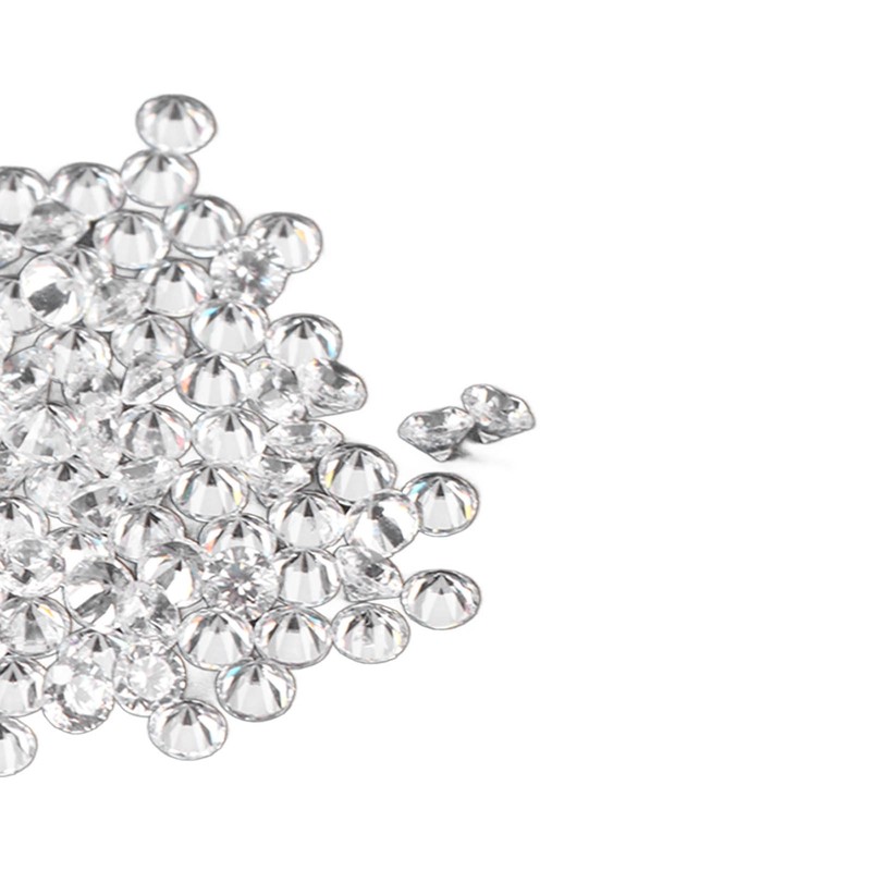 100pcs Transparent Rhinestones Mini Sharpened Bottom Exquisite Crystal Gems for
