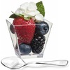Zappy 100 Square Mini Dessert Cups 2oz Clear Tasting Sample