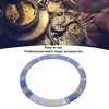 ZJchao Professional Watch Bezels Inserts Replacemnet, Lightweight Blue with Gold
