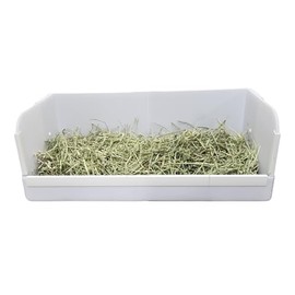 Hayzee Solid - Guinea Pig Litter Box - Hay Holder - Made of Corrugated Plastic - Waterproof - Comes with Chew Protector - Made for C&C Cages (White, Large (26.25" L x 13.25" W x 10.25" H))