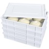 Dehouse 4-Pack Commercial Pizza Dough Proofing Box Tray with lid,