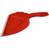 Brushmann Wooden Hand Brush and Plastic Dustpan Set (Red Stiff