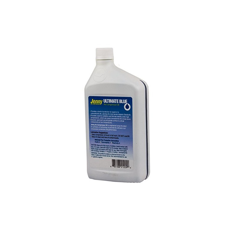 Air Compressor Oil 100% Synthetic 1 QT Quart Jenny Ultimate
