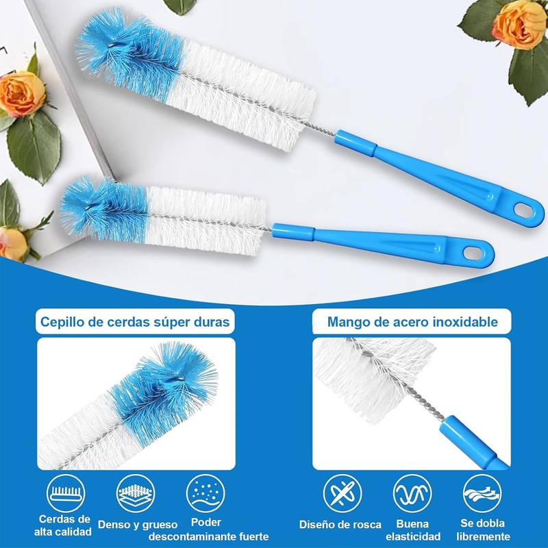 Vervex 17 Piezas Cepillo para Limpiar Popotes – Limpieza de
