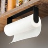 ZUNTO Black Paper Towel Holder Under Cabinet, Stainless Steel Kitchen