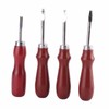 4 Pcs Leather Edger Leather Edge Chamfering Knife Sharpener Hand