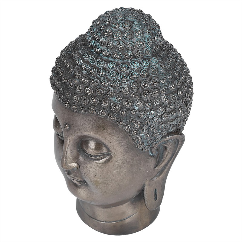 Resin Buddha Head Statue Figurine Ornament Buddhist Supplies Home Tabletop
