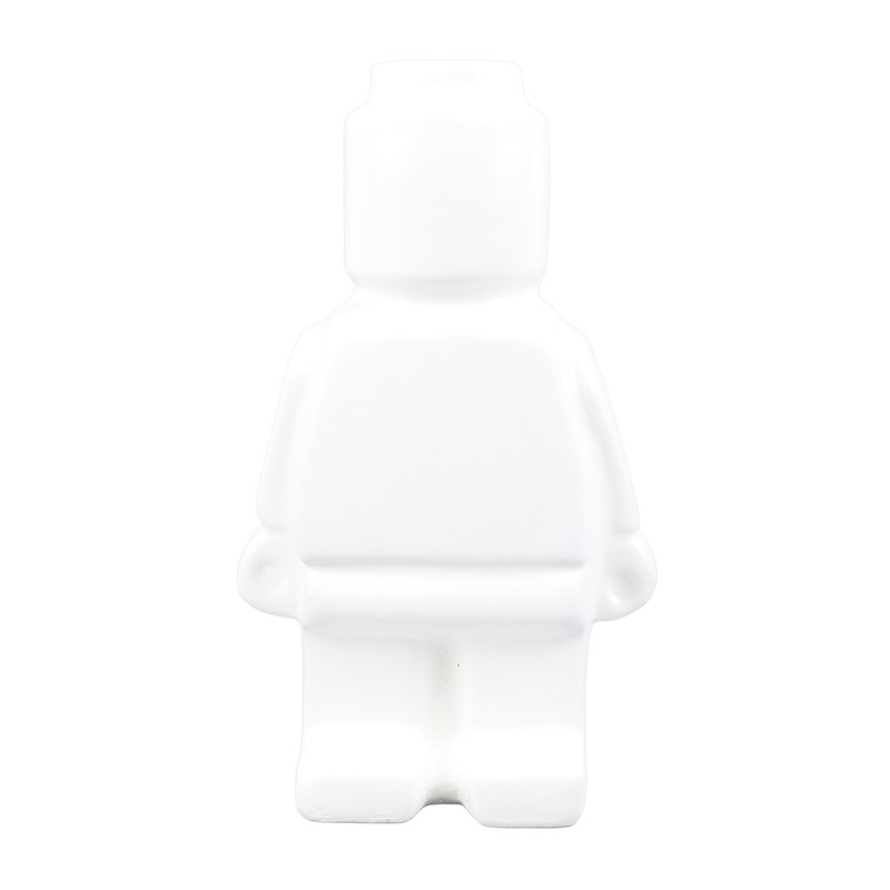 Little Robot Flower Vase Entryway Ornament Resin Flower Vase Decoration
