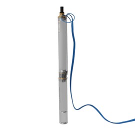 Deep Well Submersible Pump, 3" OD Pipe 0.75HP 110V/60HZ, 16GPM Flow 295ft Head, with 66ft Cable, Control Box, 3.5'' Stainless Steel submersible well Pump for Industrial and Home Use