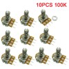 Aihasd B100K 100K Ohm Adjustment Single Linear Rotary Taper Potentiometer