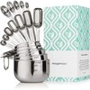Morgenhaan Heavy-Duty 304 Stainless Steel Measuring Cup Set (18-Piece) -
