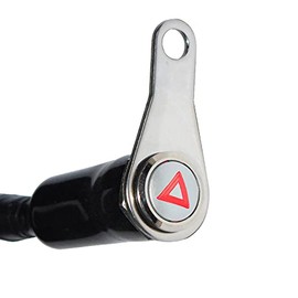 Motorcycle Handlebar Switch ATV Bike 12V LED Warning Light Hazard Light Switch Red Flash Waterproof Overload Protection Red Light