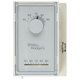 White Rodgers 1E50N-301 Mercury-Free Mechanical Thermostat, 5.25