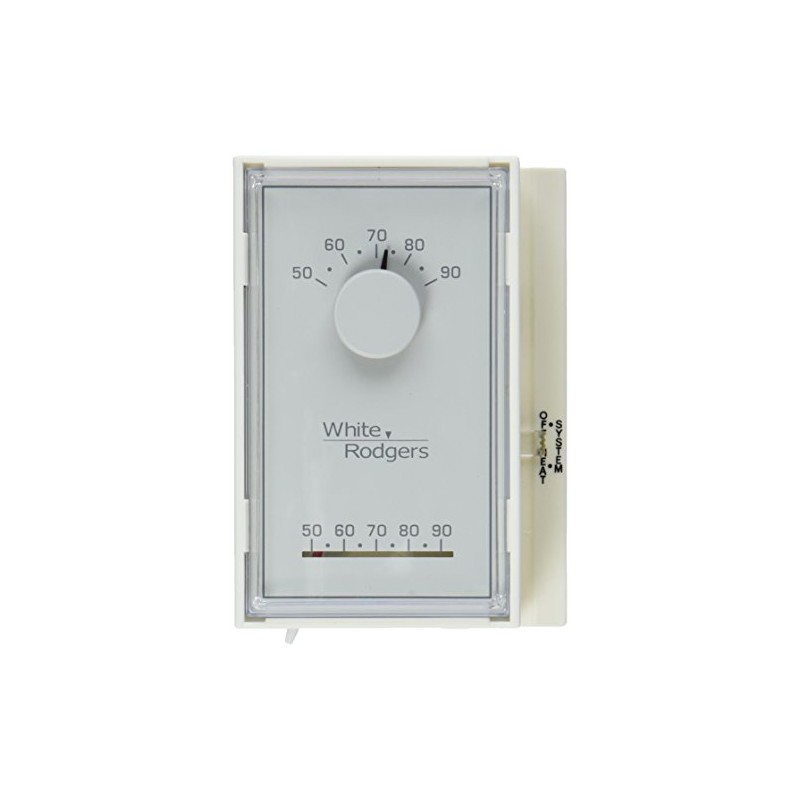 White Rodgers 1E50N-301 Mercury-Free Mechanical Thermostat, 5.25