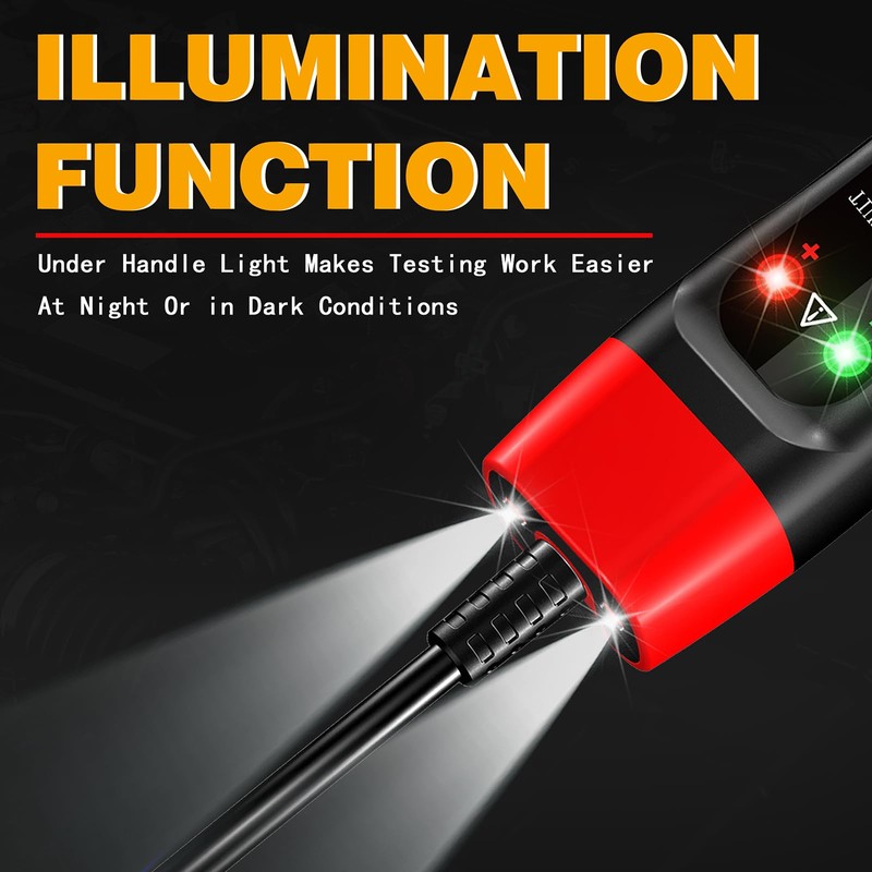 ATOBLIN Automotive Test Light 4-75V DC LCD Digital Voltage Tester