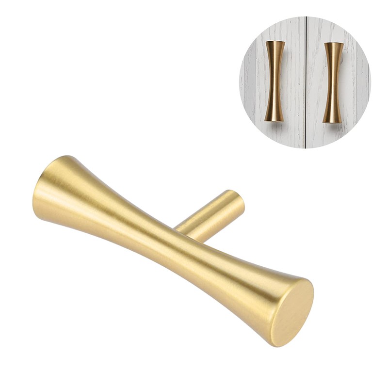 Lemfema Brass Handle, 2 Pieces, Door Handle with 3 Types