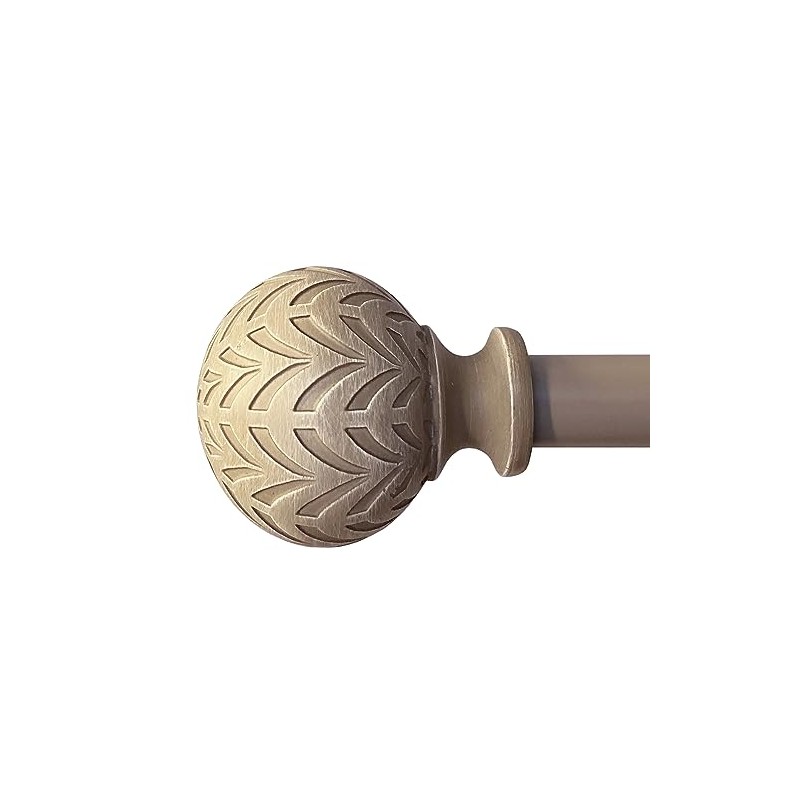 Hermosa 26-48 Inch Adjustable Curtain Rod Set, 5/8 Inch Diameter
