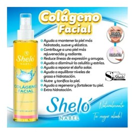 Sheló Nabel Loción Facial Colágeno Hidratante Antiarrugas Para Piel Mixta                                                                             