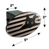 GRAPHICS & MORE Black Cat in Window Oval Tow Trailer