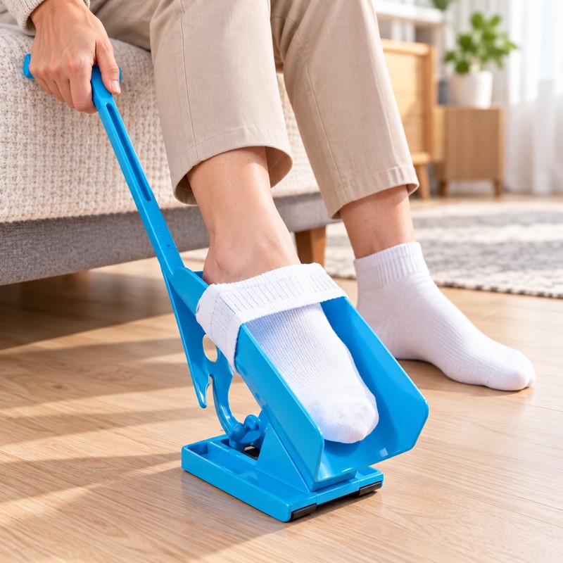Flexible Sock Aid for Easy Dressing – Portable Plastic Stocking