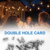 Pack of 60 Steel Wire Rope Cable Clips, Duplex Clamp