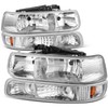 Auto Dynasty Headlights Assembly Compatible with 1999-2006 Chevy Silverado Suburban