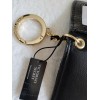 Victoria's Secret Soft Card Case Wallet Keychain Charm Black New