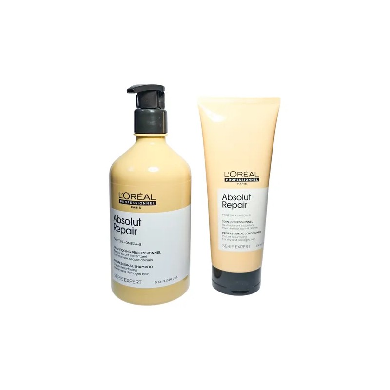 Loreal Absolut Repair Shampo 500 + Acondicionador C/enjuague