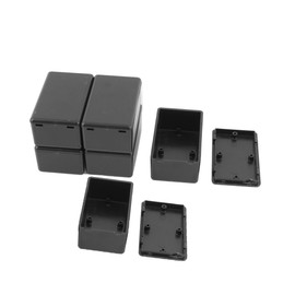 Waterproof Black 60 x 36 x 25mm Plastic Electric Project Case Junction Box (6Pcs)