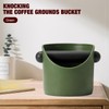 Coffee Knock Box with Removable Metal Knock Bar & Non-Slip