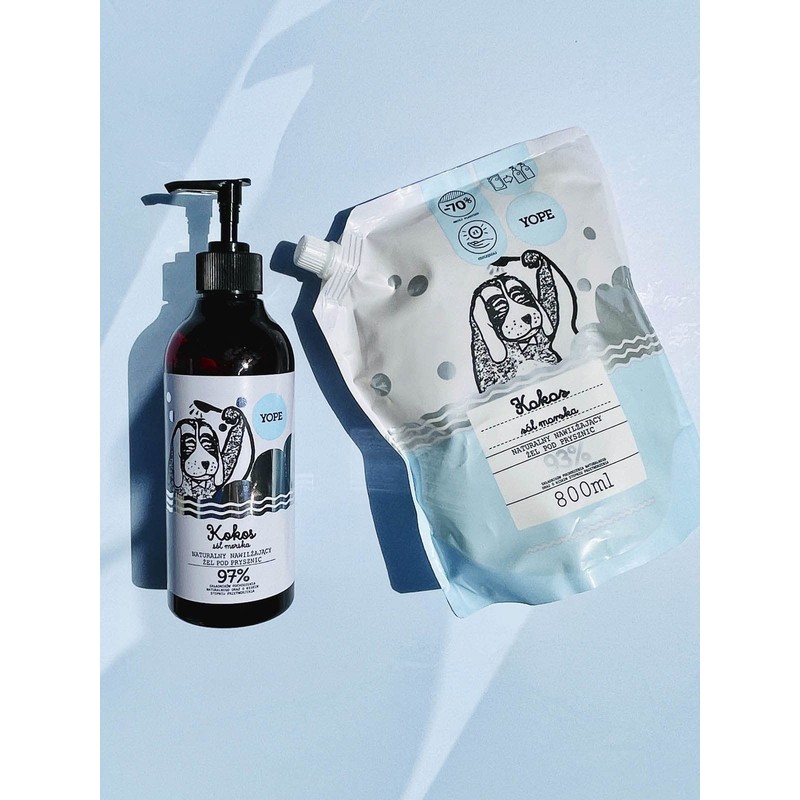 YOPE REFILL SHOWER GEL | GENTLE, NEUTRAL PH | 98%