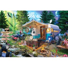 Buffalo Games - Jeff Haynie - Mountain Retreat - 2000 Piece Jigsaw Puzzle for Adults Challenging Puzzle Perfect for Game Nights - Finished Puzzle Size is 38.50 x 26.50