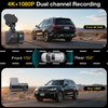 Dash Cam Front Rear, 4K/1080P Dual Channel Dash Cams with