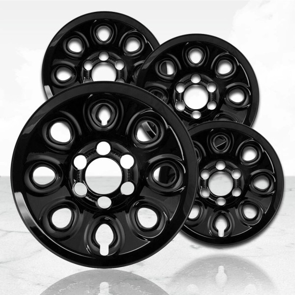Quickskins 17" Gloss Black Wheel Skins (Set of 4) for