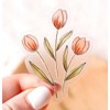 Kramer Clear Dutch Tulips Sticker for Car Vinyl Decal Truck Window Bumper Sticker Water Bottle Laptop Decal Motorcycle Helmet 2.25 х 1.73 in.