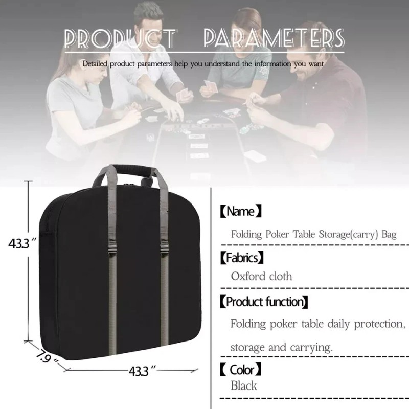 Poker Table Bag for Folding Poker Table Storage or Carry,